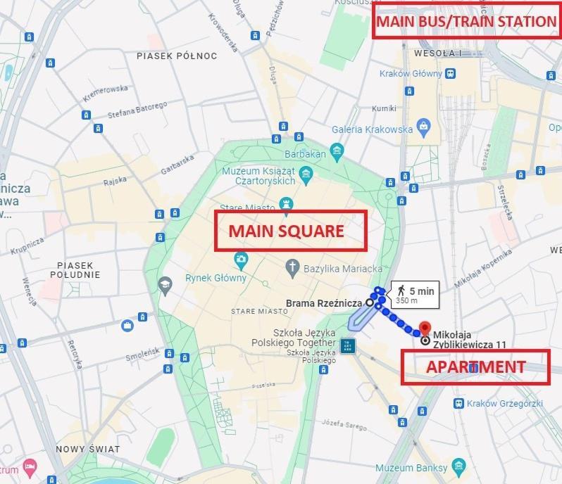 Apartamento Light Zyblikiewicza Street Cracovia